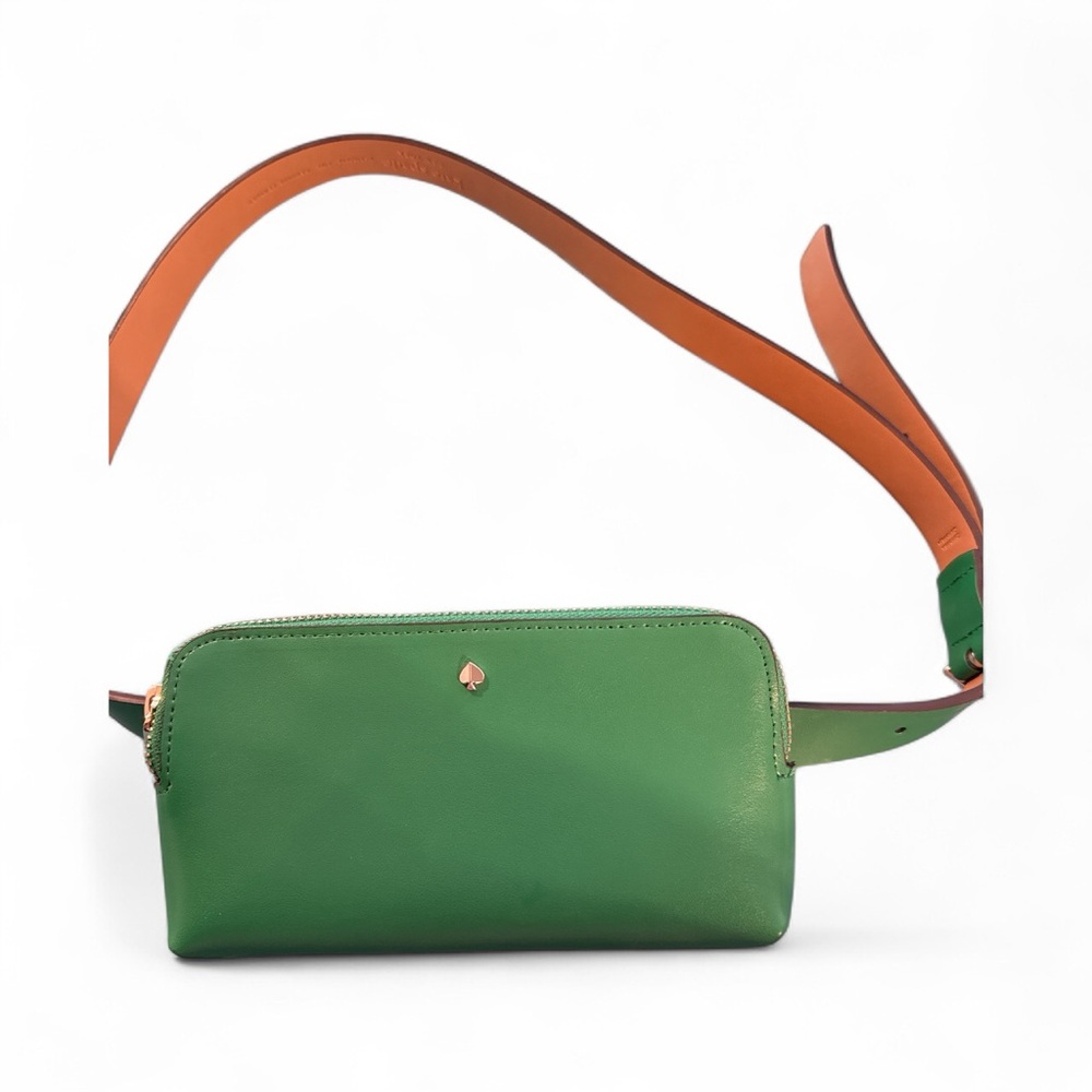 Kate Spade Kelly Green Leather l/xl Belt Bag- NWOT